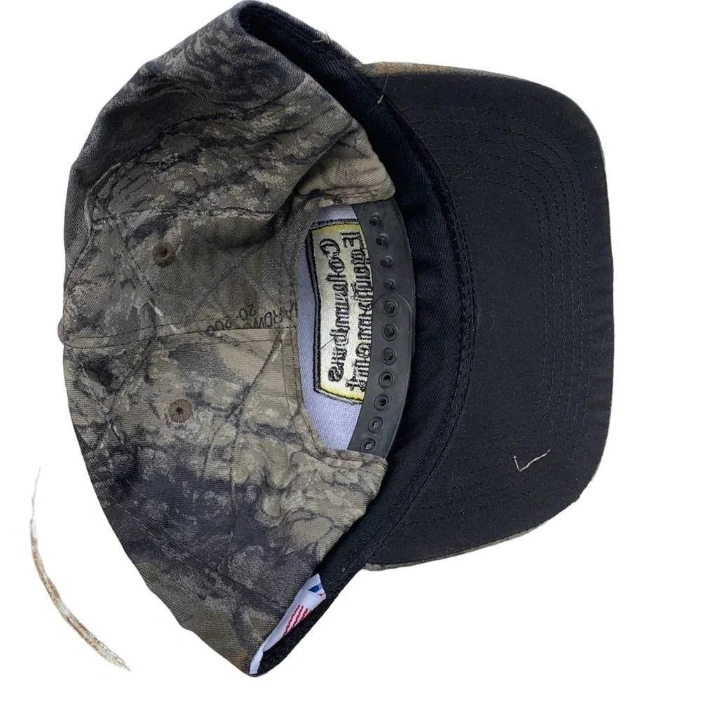 Vintage Columbus Equipment Company SnapBack Mesh Trucker Hat Made in USA Camo